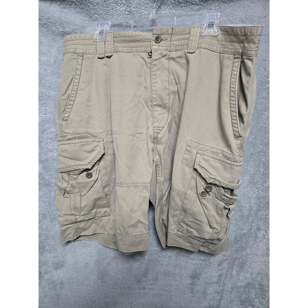 Polo Ralph Lauren Mens Cargo Shorts Khaki Tan Cotton Chino Size 38 Utility
